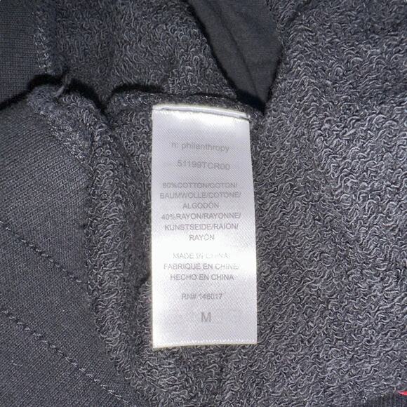 NWT n:Philanthropy Coco Distressed Shorts Elastic Waist in Black Cat - Picture 6 of 9